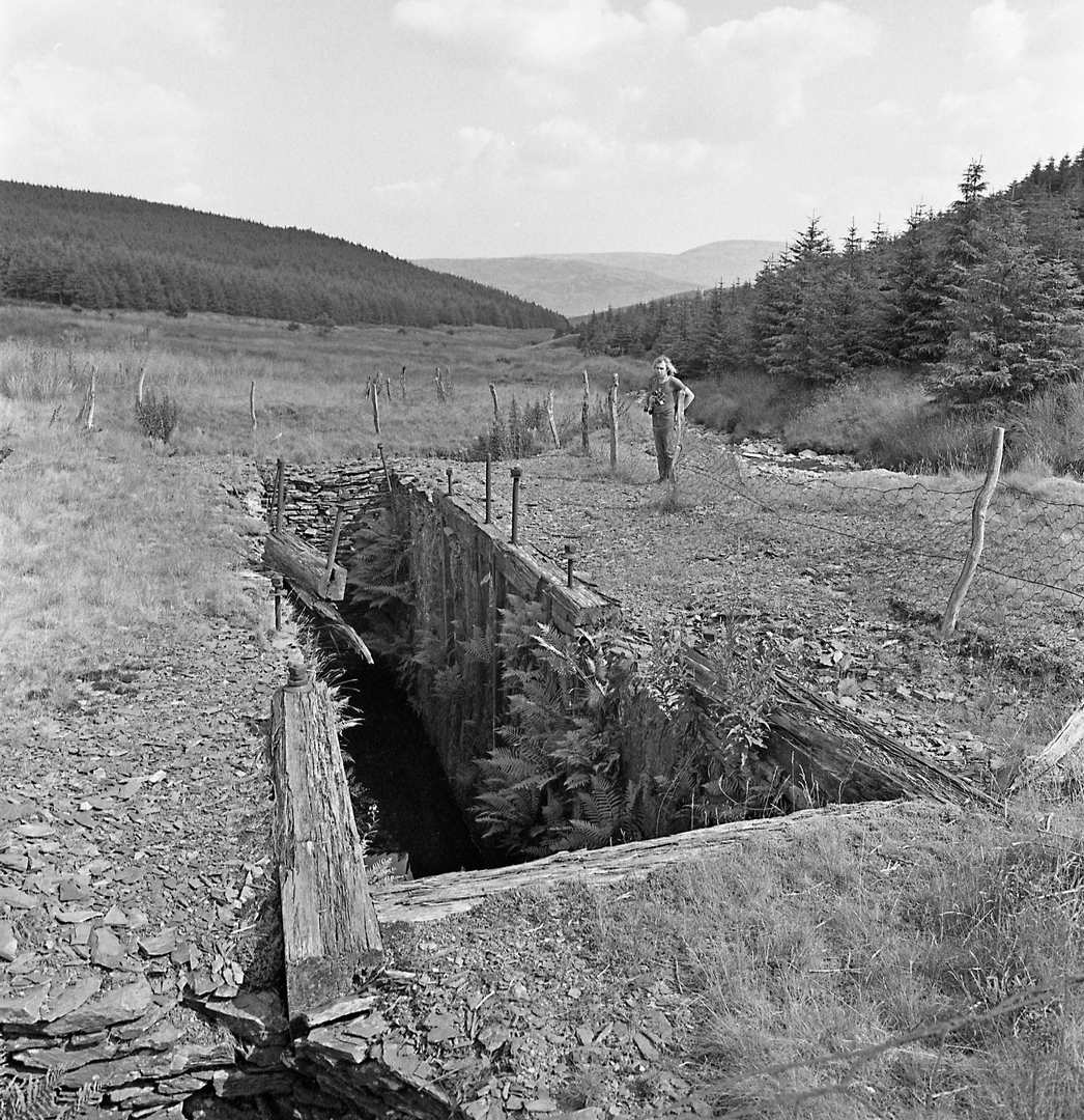 Pumping wheelpit Esgair Hir 1976